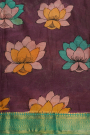 Kalamkari Silk Cream Saree