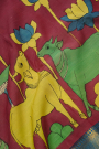 Kalamkari Silk Wine Saree