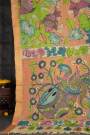 Kalamkari Silk Peach Saree
