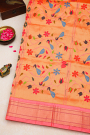 Paithani Silk Yellow Saree