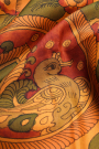 Kalamkari Silk Mustard Saree