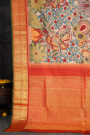 Kalamkari Silk Light Pink Saree