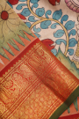 Kalamkari Silk Light Pink Saree