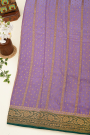 Banarasi Georgette Lilac Saree