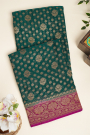 Banarasi Georgette Bottle Green Saree