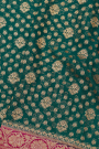 Banarasi Georgette Bottle Green Saree
