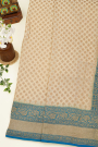 Banarasi Georgette Cream Saree