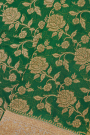Banarasi Georgette Bottle Green Saree