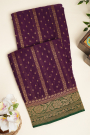 Banarasi Georgette Wine Saree