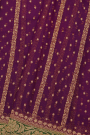 Banarasi Georgette Wine Saree