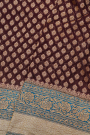 Banarasi Georgette Brown Saree