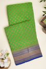 Banarasi Georgette Parrot Green Saree
