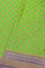 Banarasi Georgette Parrot Green Saree