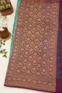 Banarasi Georgette Turquoise Blue Saree