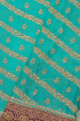 Banarasi Georgette Turquoise Blue Saree
