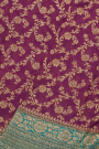 Banarasi Georgette Wine Saree