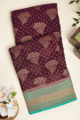 Banarasi Georgette Maroon Saree