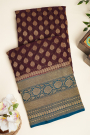 Banarasi Georgette Brown Saree