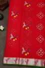 Zari Kota Red Saree