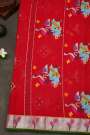 Zari Kota Red Saree