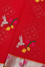 Zari Kota Red Saree
