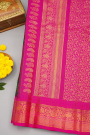 Gadwal Silk Bottle Green Saree
