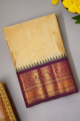 Gadwal Silk Cream Saree