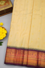 Gadwal Silk Cream Saree