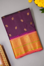 Gadwal Silk Wine Saree