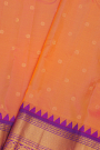 Gadwal Silk Peach Saree