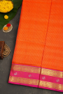 Venkatagiri Silk Orange Saree