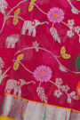 Zari Kota Magenta Saree
