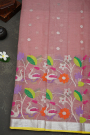 Zari Kota Baby Pink Saree