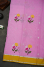 Zari Kota Pink Saree