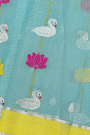 Zari Kota Sky Blue Saree