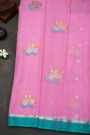 Zari Kota Pink Saree