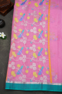 Zari Kota Pink Saree