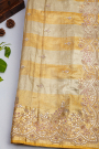 Designer Cocktail Tissue Multicolour Saree