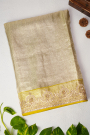 Designer Cocktail Tissue Gold Saree