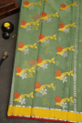 Zari Kota Sage Green Saree