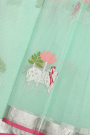 Zari Kota Sky Blue Saree