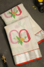 Zari Kota Cream Saree