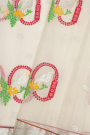 Zari Kota Cream Saree