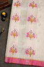 Zari Kota Off-White Saree