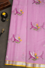 Zari Kota Baby Pink Saree