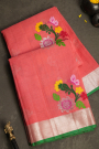Zari Kota Pink Saree
