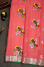 Zari Kota Pink Saree