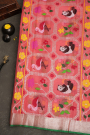 Zari Kota Pink Saree