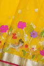 Zari Kota Yellow Saree