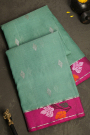 Zari Kota Mint Green Saree